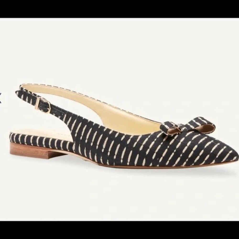 Sarah Flint Natalie Sling in Black Stitch NEW - Size 41 (10) - Picture 2 of 4